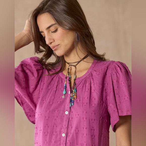 NWT Sundance Sienna Embroidered Breeze Mini Dress - Size Small - Pink - Picture 3 of 14